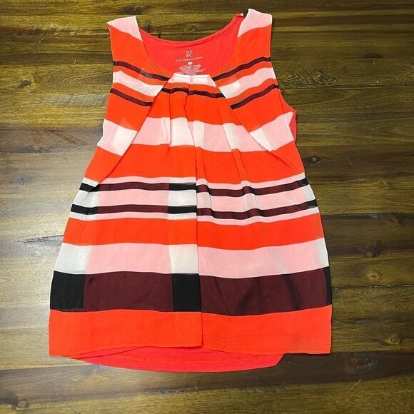 New York and Company Striped, Sleeveless Blouse, Size XS - Picture 1 of 3